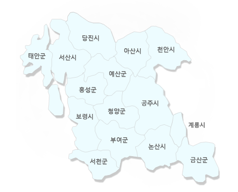 충청남도 구선택 지도