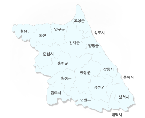 강원도 구선택 지도